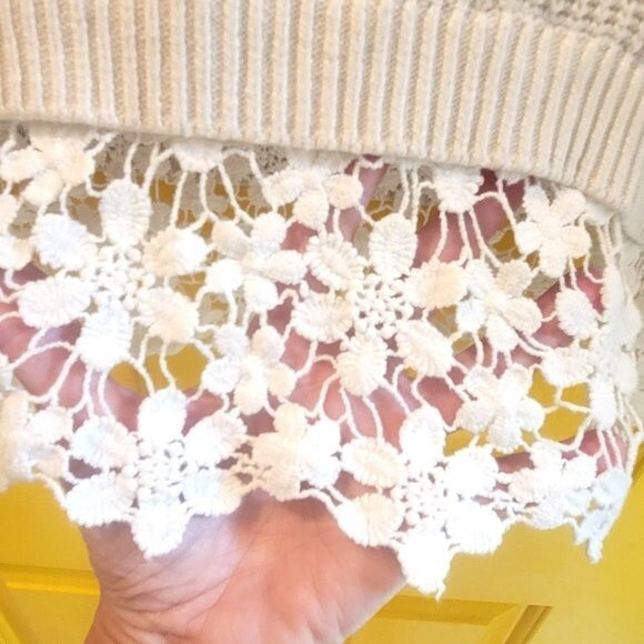 INC Ladies Sweater with Lace - Picture 12 of 12